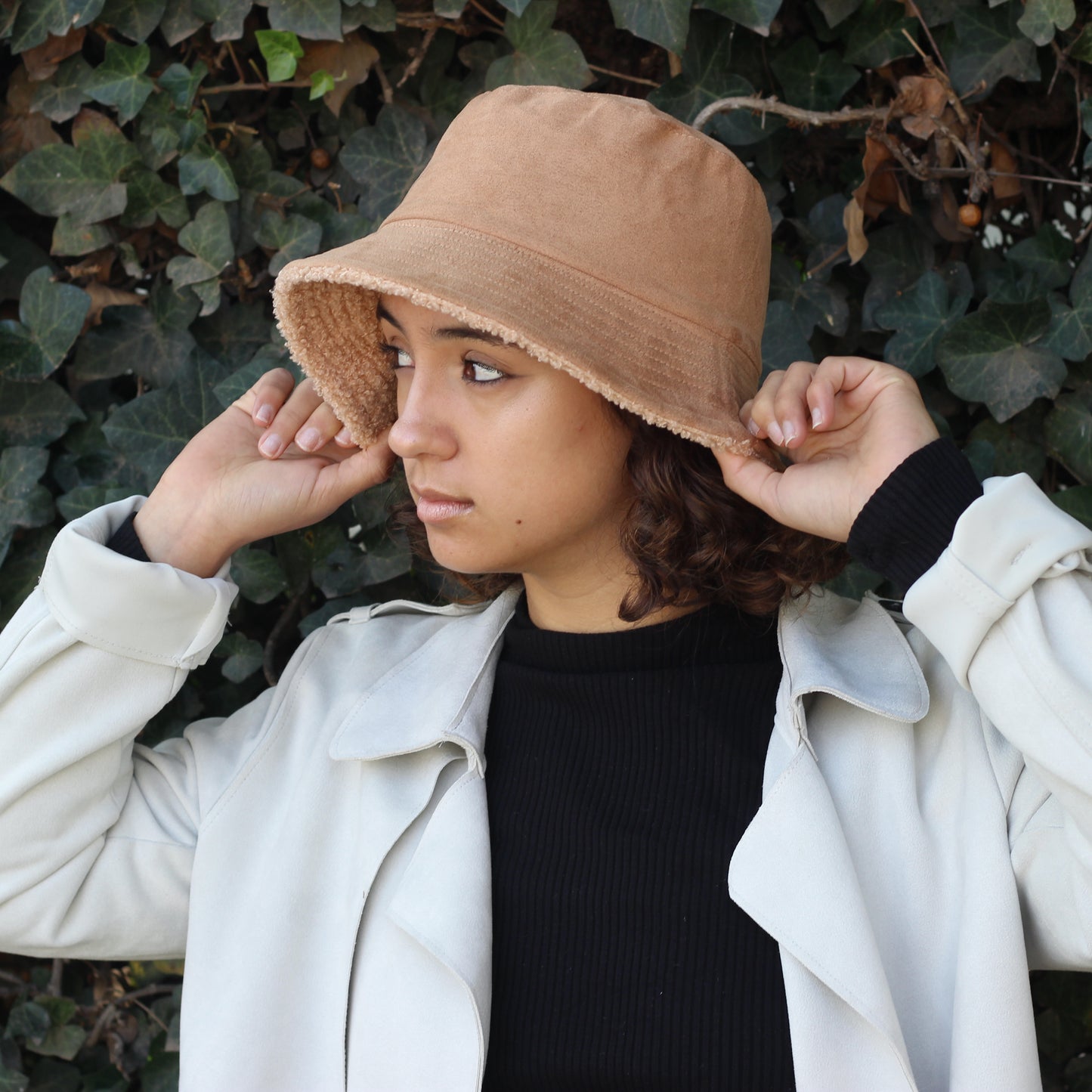 Bucket Hat café reversible