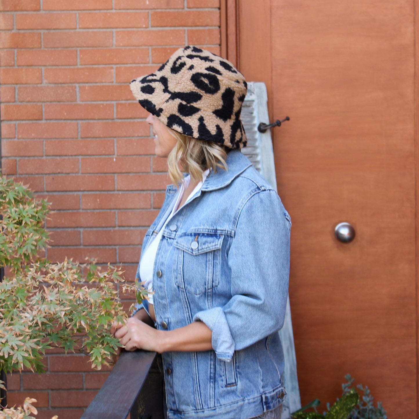 Bucket Hat negro print