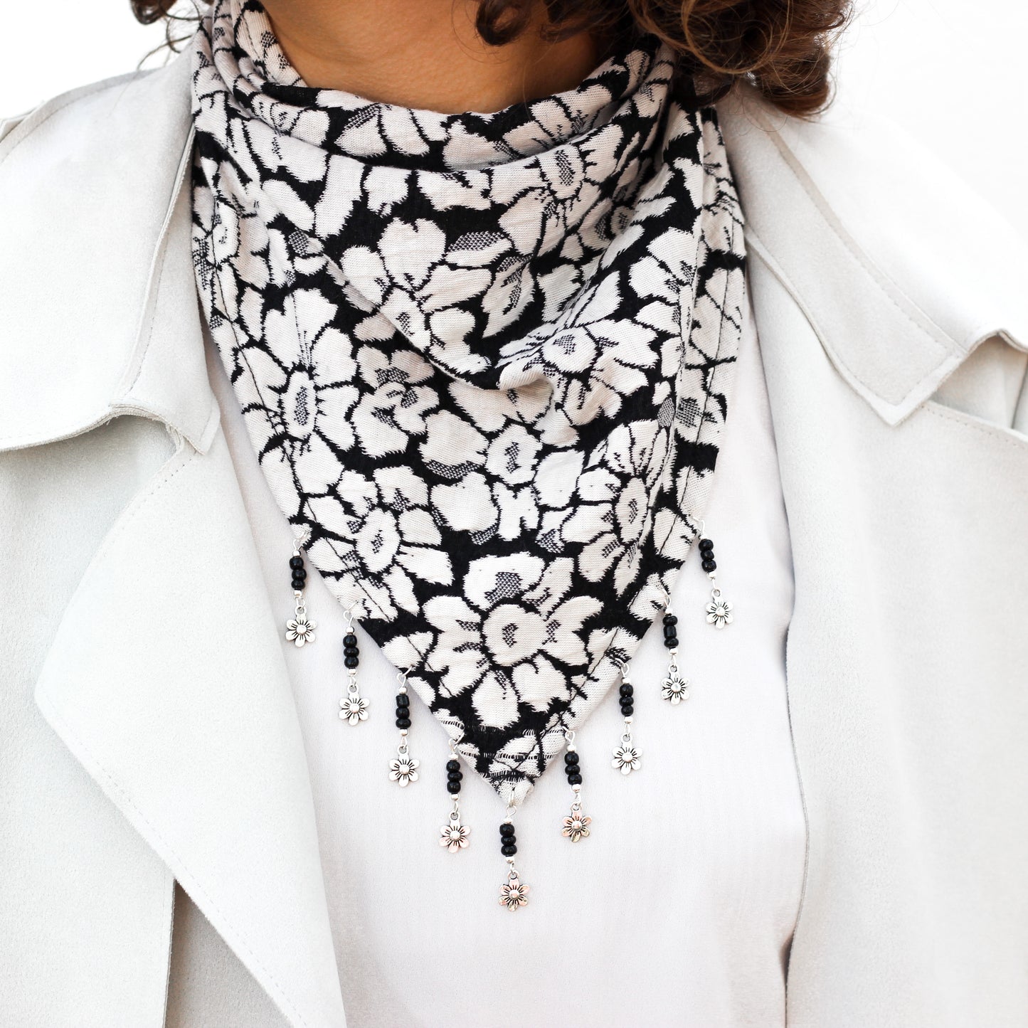 Bandana Ynka blanco y negro