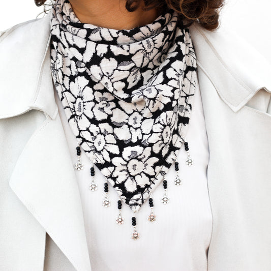 Bandana Ynka blanco y negro