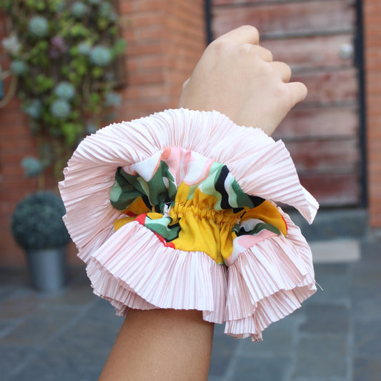 Scrunchie Yellow Flower